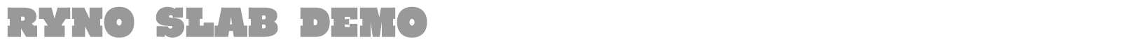 Ryno Slab font preview